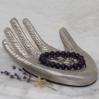 Amethyst (Dark) Beaded Bracelet Bracelets Spirituality & Contentment 