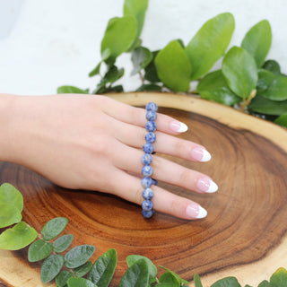 Blue Spot Jasper Beaded Bracelet Bracelets Grounding 