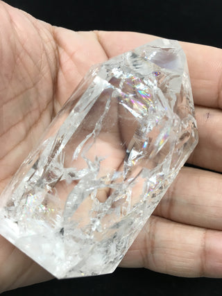 Clear Crystal Single-Terminated Point - Channeling - Rainbow - CCSTP27 Clear Crystal Single-terminated Point Sage Spirits 