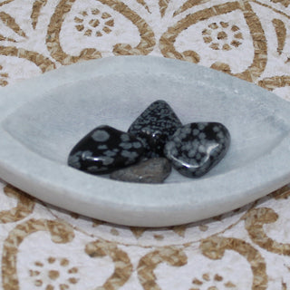 Snowflake Obsidian Tumbled Gemstone Tumbled Balance During Change 