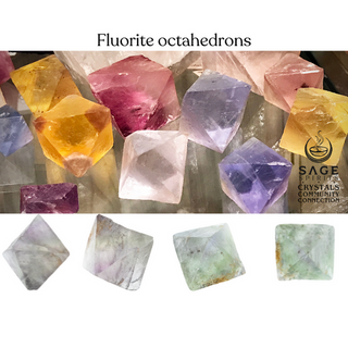 Fluorite octahedrons