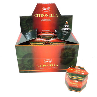 HEM BACKFLOW Cones- Citronella - (40 cones each pack)