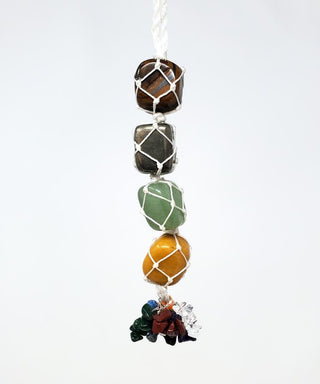 Assorted Gemstone Wall Hanging 8" high