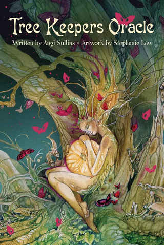 Cover of 'Tree Keepers Oracle' with artwork by Stephanie Law and text by Angi Sullins.