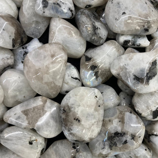 Rainbow Moonstone Tumbled Gemstone Tumbled Opens the Heart 