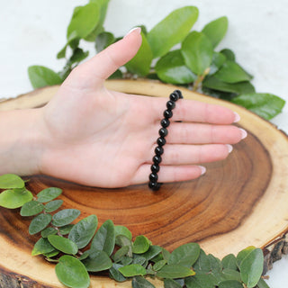 Black Obsidian Beaded Bracelet Bracelets Sage Spirits 