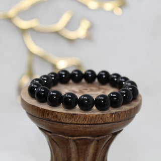 Black Obsidian Beaded Bracelet Bracelets Sage Spirits 10mm Bead Black Obsidian 