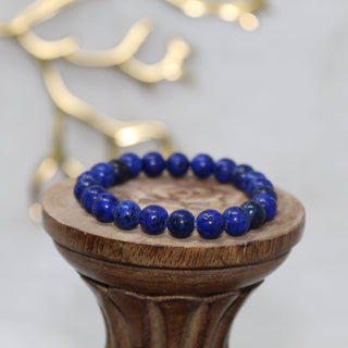 Lapis Lazuli Beaded Bracelet Bracelets Stone of Universal Truth 8mm Bead Lapis Lazuli 