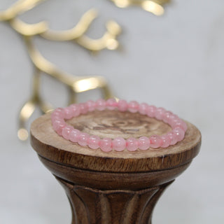 Rose Quartz Beaded Bracelet Bracelets Stone Of Love 6mm Bead Quartz 
