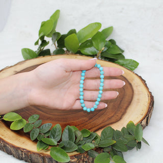 Turquoise (Faux) Beaded Bracelet Bracelets Development of Wisdom 