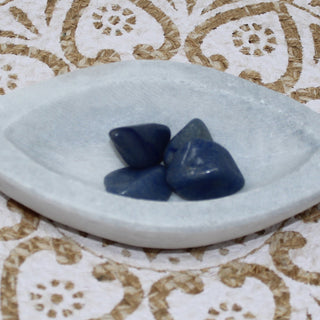 Blue Quartz Tumbled Gemstone Tumbled Calming Stone 