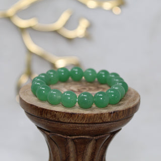 Green Aventurine Beaded Bracelet Bracelets The Stone of Opportunity 10mm Bead Green Aventurine 