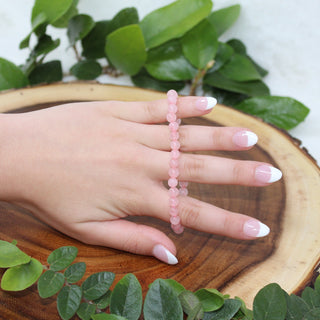 Rose Quartz Beaded Bracelet Bracelets Stone Of Love 